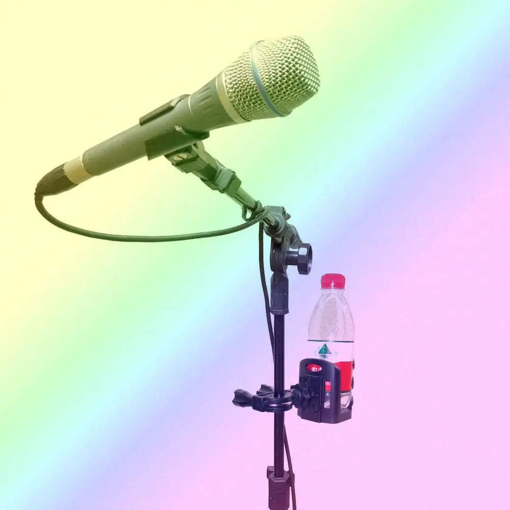 Mic Stand Drink Holder For Coffee Travel Mug And Water Bottle,beverage