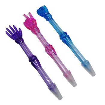 

30 pcs Cute candy color finger scissors stone cloth shape ballpoint pen children gift transparent stationery school supplies