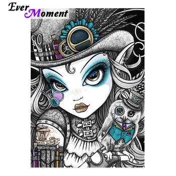 

Ever Moment Diamond Painting Kits Girl Cartoon Handicraft Children DIY Full Square Resin Drills Home Mosaic Decor Art Gift 4Y770