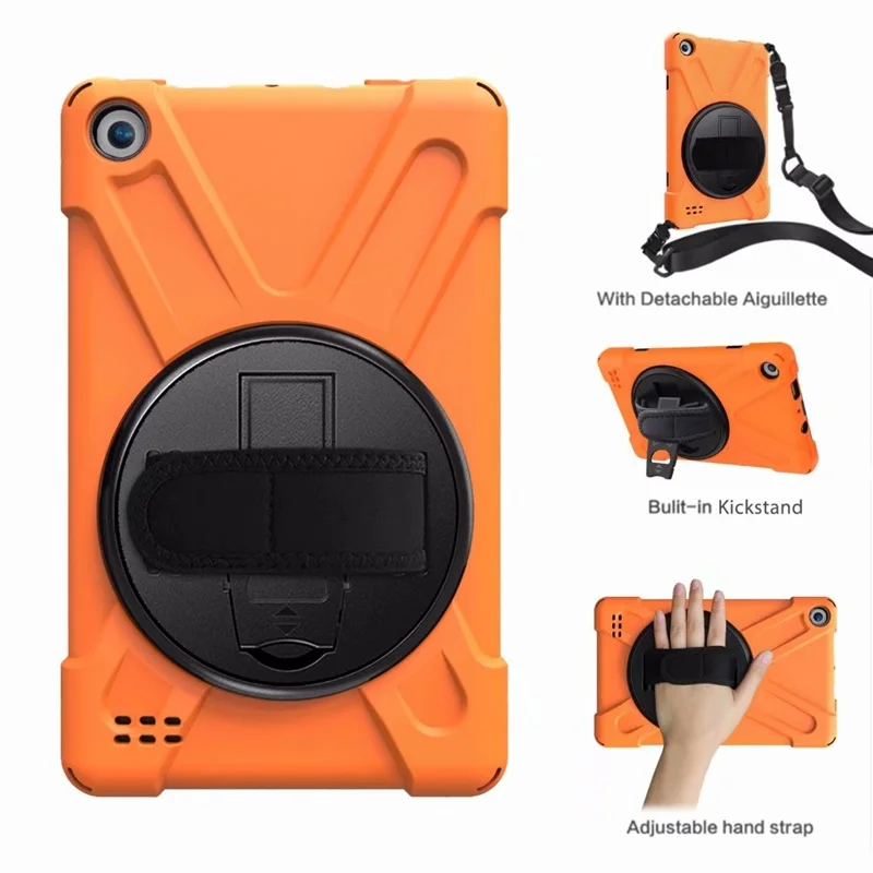 Чехол для Amazon New Fire 7, чехол для детей, безопасный противоударный броня, ремешок на руку и шею, чехол для kindle fire 7 9th generation