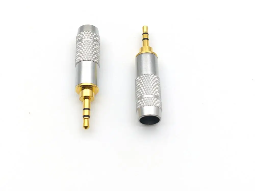 200pcs 2 5mm stereo Repair Headphone Jack Plug Cable Audio Solder connectors New