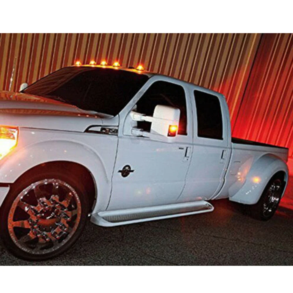 Лидер продаж 4 шт. 3-светодиодный сторона крыло габаритные огни для Ford F350 1999-2010 Янтарный/красный Фирменная Новинка и высокое качество