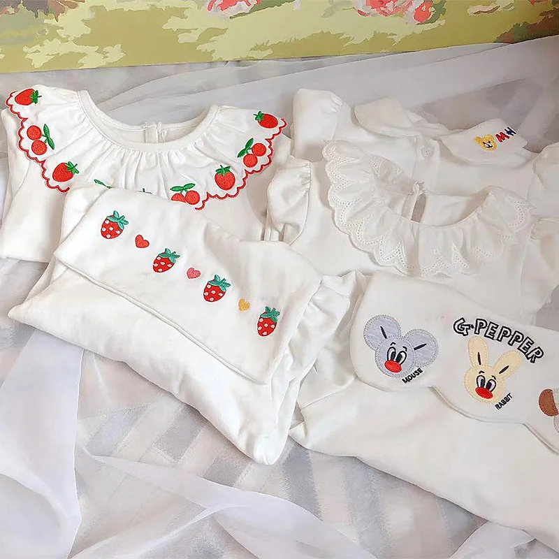 Г. Осенняя японская рубашка для мальчиков и девочек плотная Шерстяная футболка из чистого хлопка с длинными рукавами и вышивкой, Рождественская футболка