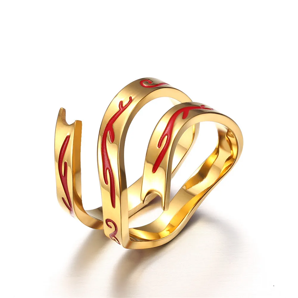 

Irregular Ring For Men Accessories Titanium Steel Gold Silver Color Minimalist Geometric Open Finger Ring Women Jewelry