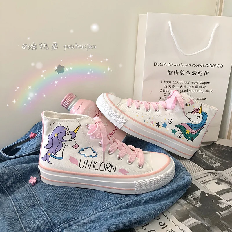 girls unicorn sneakers