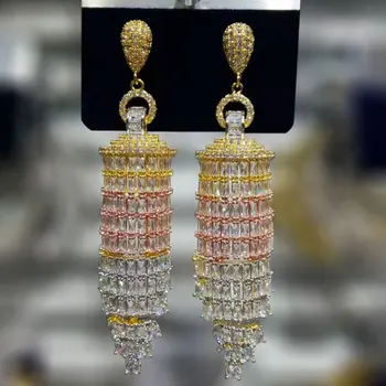 

GODKI Famous WaterDrop Earrings For Women Trendy Cubic Zircon Party Wedding Engagement Dubai Earring for Women Jewelry