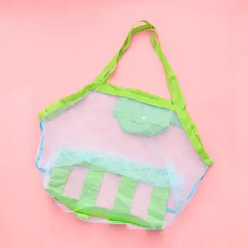 

1Pc Drawstring Beach Toy Storage Bag Convenient Kids Toy Backpack Useful Mesh Pouch for Outdoor Outside Size Large(Sky-Blue)