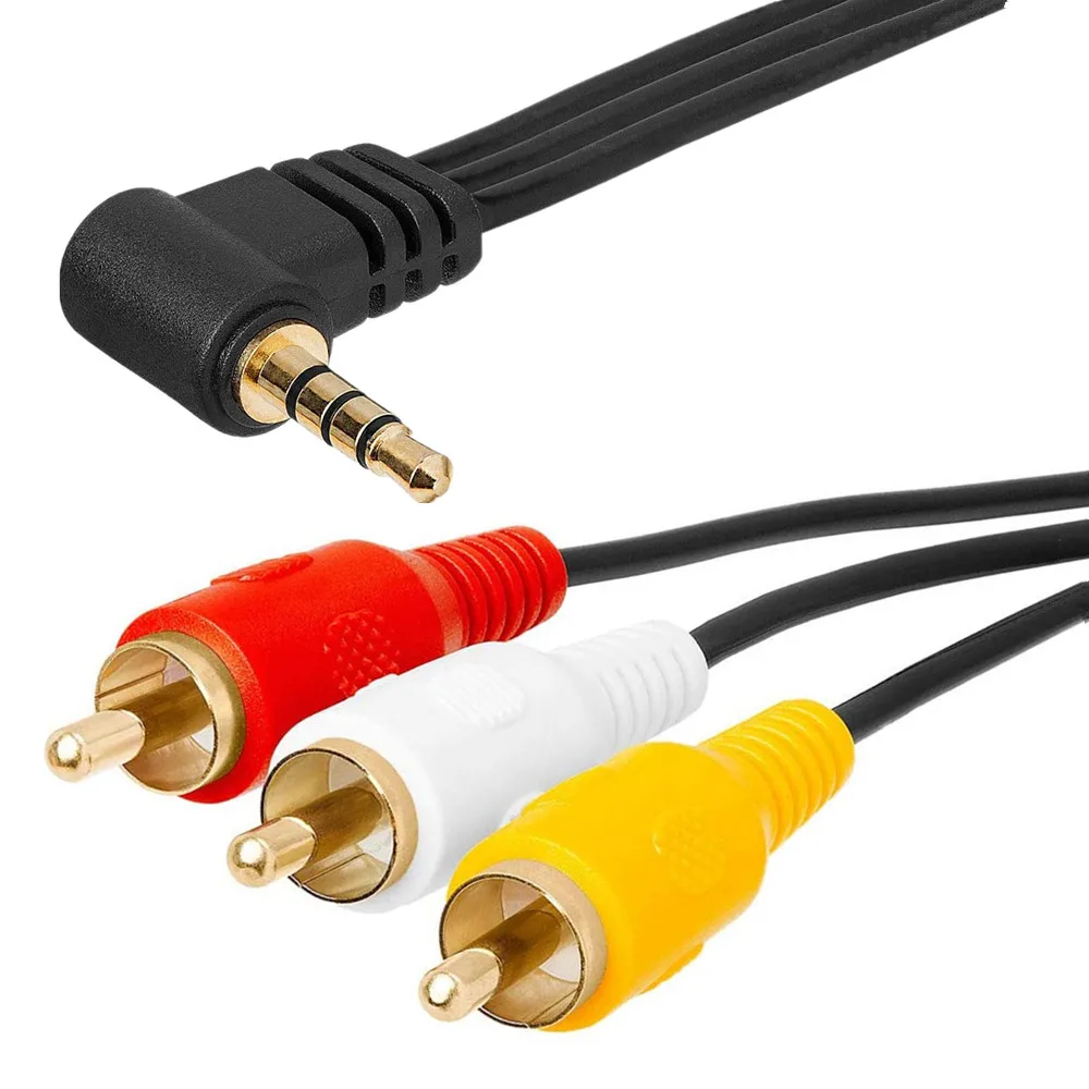 ERE 3.5mm   ׷ -3 RCA  AV ķڴ  Ŀ  ̺ 90   4 