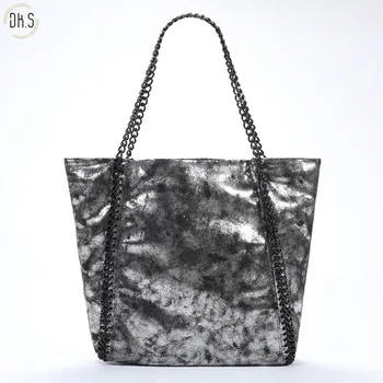 

European and American Style Fashion Women Handbag Luxury PVC Totes Elegant Chain Shoulder Bag Fold Over Clutch