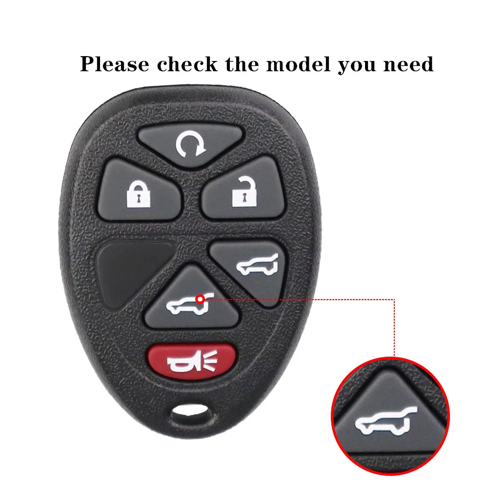YIQIXIN 315 Mhz Fernbedienung Auto Schlüssel 6 Tasten Für Chevrolet Suburban Tahoe GMC Yukon Für Buick Cadillac Hummer H3 Fob FCC ID OUC60270 – Detail 5
