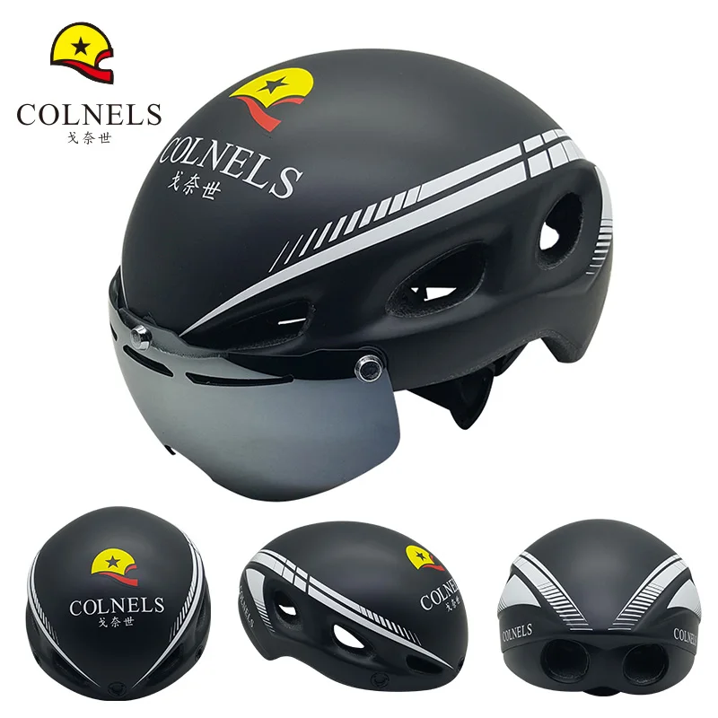 Aero cycling helmet Ultra-light Goggle tt time trial for men women In-Mold Racing Cycling Bike Sports Safety Helmet 295g | Спорт и