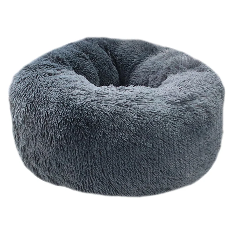 Pet плюшевый пончик Cuddler кошки кровать теплый мягкий утолщенный повышенный коврик для собак и щенков Подушка@ LS