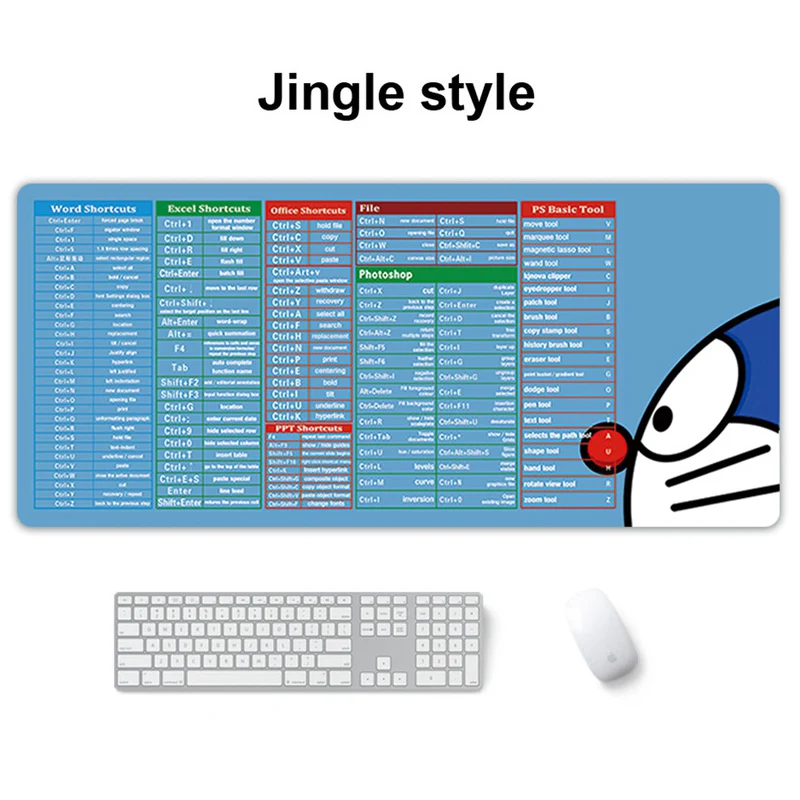 Общее программное обеспечение ярлыки коврик для мыши резиновый большой офисный игровой коврик для мыши клавиатуры слово эксель PowerPoint PPT PS фотошоп AutoCAD