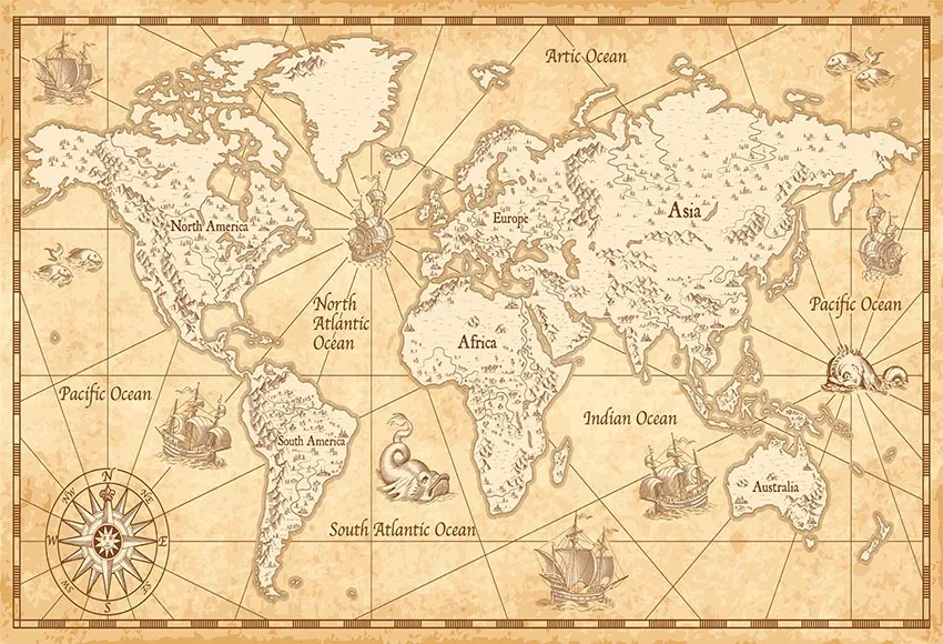 SZZWY 7x5ft Vinyl Photography Backgrounds Retro World Map Art Wall Pattern Photo Backdrop Studio Props Memorial Travel Historical Personal Photo Portraits Background SZZWY 7x5ft Vinyl Photography Backgrounds Retro World Map Art Wall Pattern Photo Backdrop Studio Props Memorial Travel Historical Personal Photo Portraits Background