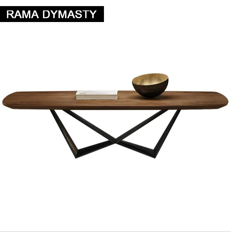 

Modern Wooden Coffee with corner Table Creativity Shape Design Living Room Modern Rectangle Coffee Table