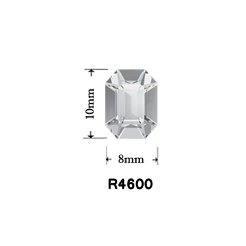 R4600 Octangle 8X10 12 шт. Navette, cube, Rivoli, Drop, квадратные 3D украшения для дизайна ногтей, Хрустальные стеклянные ювелирные изделия, алмазные Стразы для ногтей - Цвет: R4600 Octangle 8X10