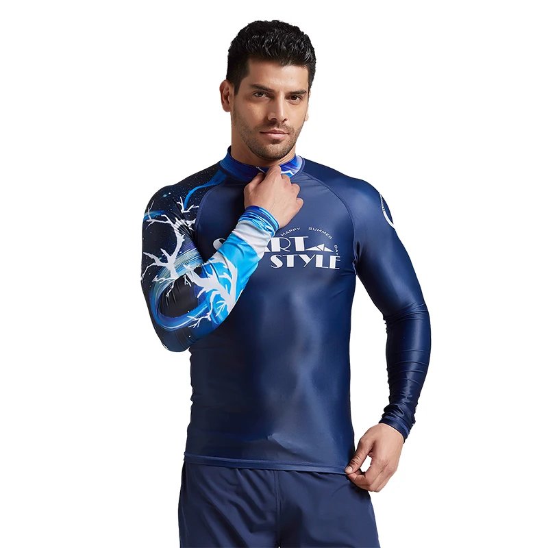 

SBART split thin material diving suit male long sleeve sunscreen swimsuit male jacket jellyfish clothing surf snorkeling suit