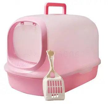 

Double-decked Cat Basin, Super Large Pine, Fully Enclosed Cat Sand Basin, Bentonite Sand Toilet, Deodorizing Grid Box,
