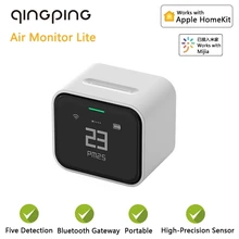 Qingping-Monitor de calidad del aire, Detector de CO2, Sensor inteligente de temperatura y humedad, pantalla LCD, automatización de la vida en el hogar, funciona con la aplicación Mijia