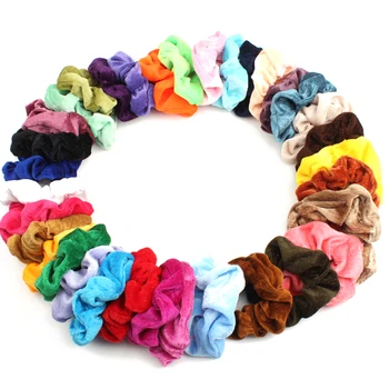 

36 colors New Velvet Scrunchie Women Girls Elastic Hair Rubber Bands Accessories For Women Tie Hair Ring Rope Ponytail Headdress