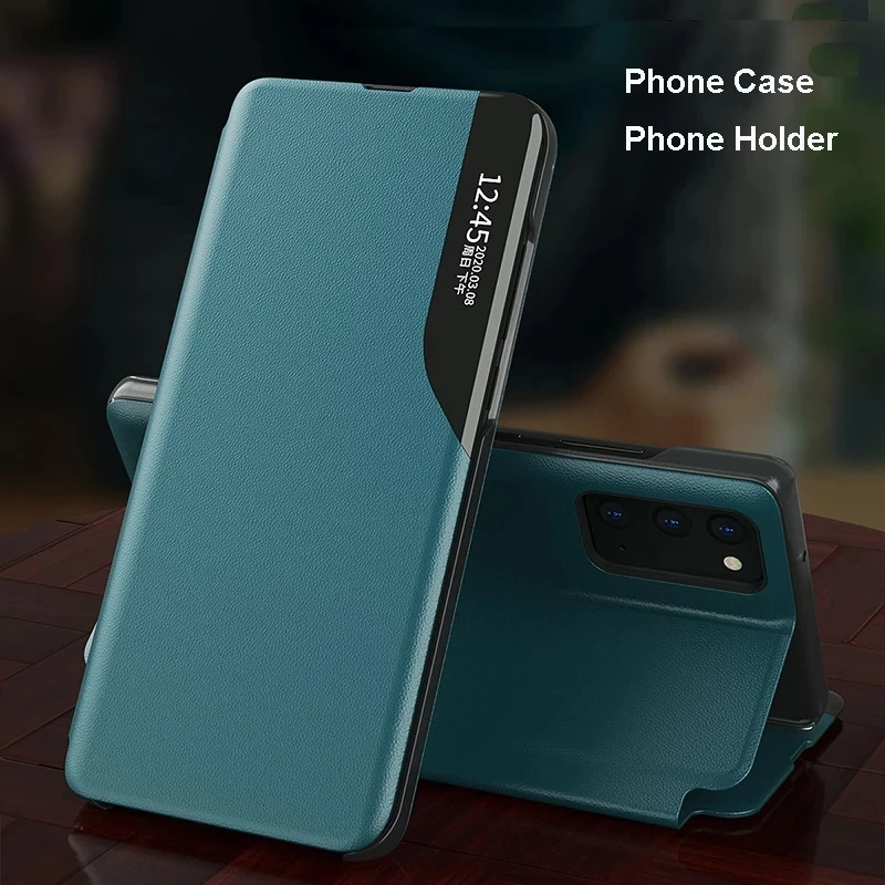 

High Quality Leather Flip Case for Samsung Galaxy S24 S21 Ultra S20 FE S10 Lite S22 Plus S23 Cover Galaxy Note 20 10 Pro 9 8