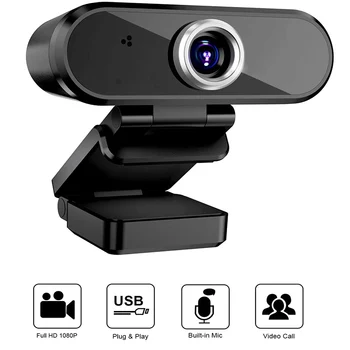 

debous Webcam 1080P HD USB Web Camera With Microphone for Computer Laptop Online Teching Living broadcast Conference Web Camera