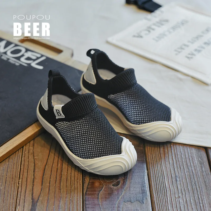 

BOY'S Shoe 2019 New Style Summer CHILDREN'S Tennis Shoes Punched Sheet Surface White Shoes Girls Big Boy Athletic Shoes Fashion