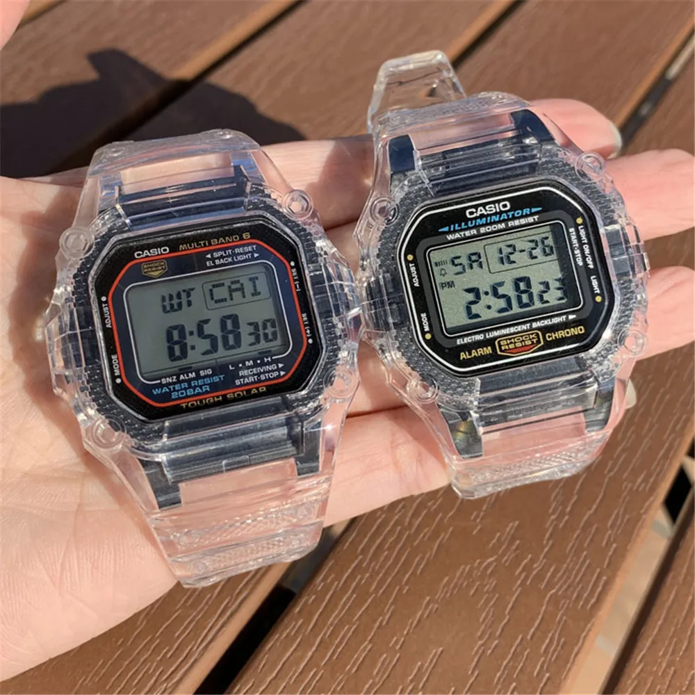 TPU Resin Case Menonton Tali UNTUK Casio G-Shock DW-5600 GW-M5610 M5600  GLX-5600 Mereparasi Penggantian Wrist Band Gelang Aksesoris _ - AliExpress  Mobile