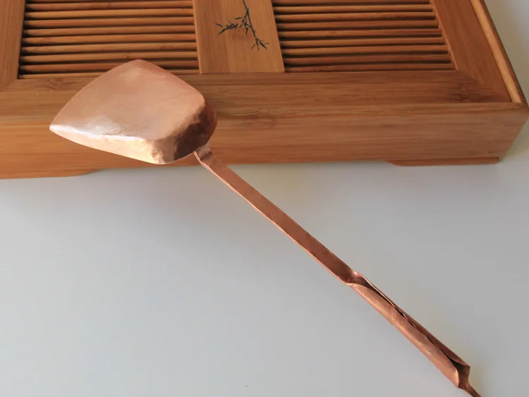 

1 PC Handmade Pure Copper Spatula Scoop Tablespoon Home Use Kitchen