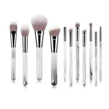 11pcs Make Up Tools Makeup Brushes Set Professional Make Up Brushes Set Face Makeup Brushes Marble Color Handle Makeup Brush five makeup brushes set