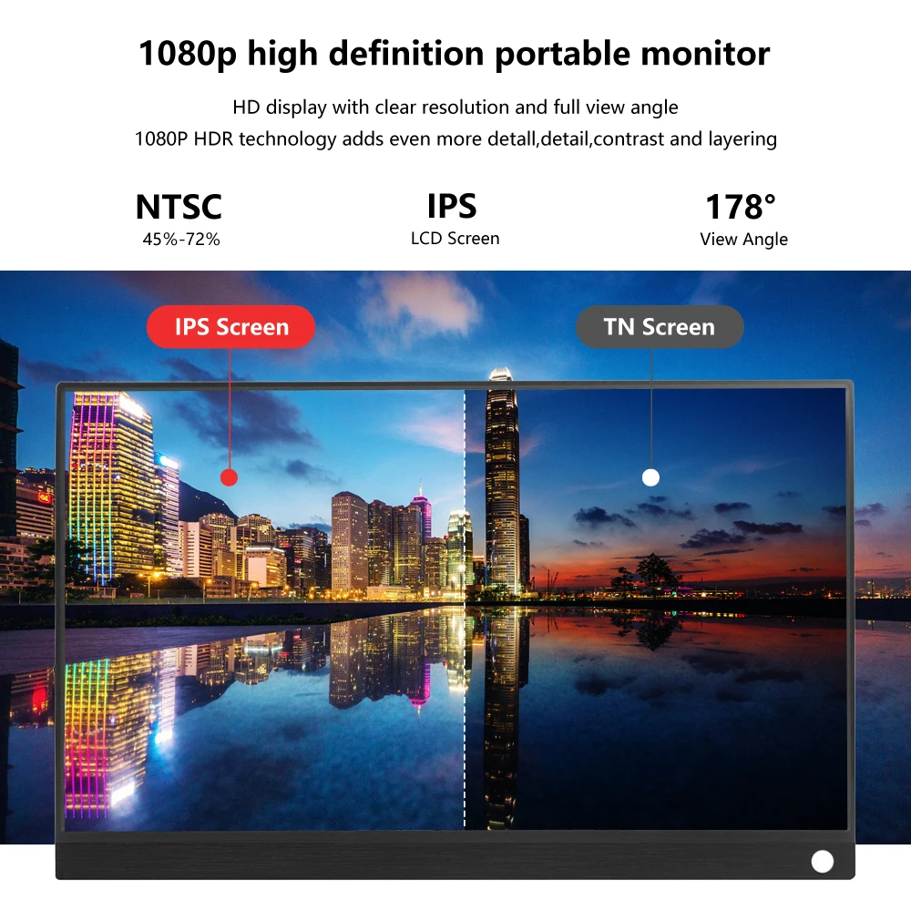 PORPOISE 15.6  ޴ LCD HD , USB C Ÿ HDMI, Ʈ, ȭ, ڽ, ġ, ps4 ޴ LCD  Ϳ