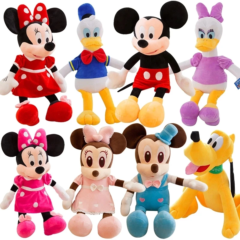 30 100 см Disney Микки Маус Минни Дональд Дак Дейзи Гуфи плюш плюшевые игрушки кукла