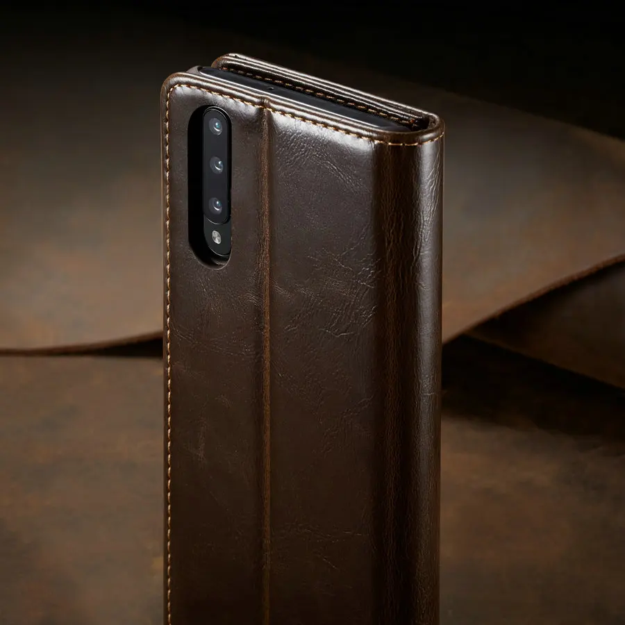 Кожаный чехол CaseMe для samsung Galaxy A70, роскошный Магнитный кошелек для samsung A70, ультра тонкие Чехлы для мобильных телефонов с двумя краями