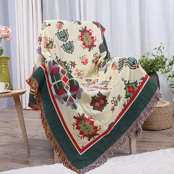 

Pure cotton blanket full cover air conditioning blanket three thick cotton line multi-functional thick blanket