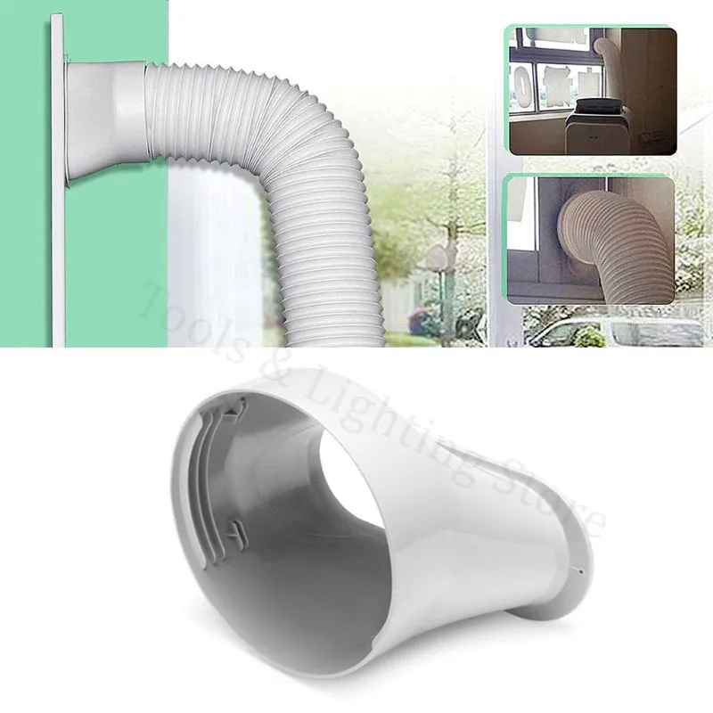 Tubo de aire acondicionado portátil de 13/15cm de diámetro, interfaz de conducto de escape, Conector de tubo, piezas de acondicionador, fácil instalación