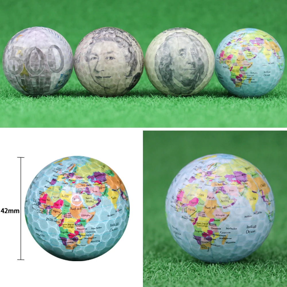 1 шт. 42 7 мм мячи для гольфа синтетические резиновые Tellurion/GBP/Dollar/EUR подарок
