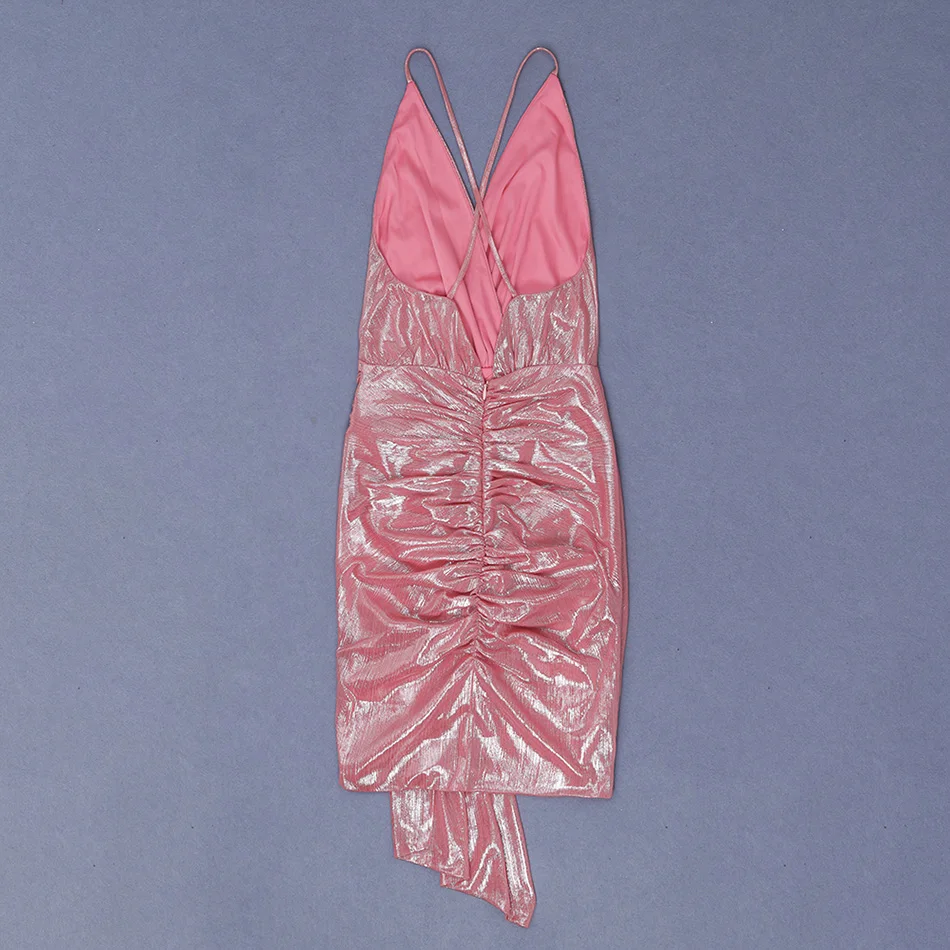 Облегающее мини-платье с бретелькой через шею и голой спиной, без рукавов, с рюшами, облегающие платья с асимметричным подолом, Vestidos
