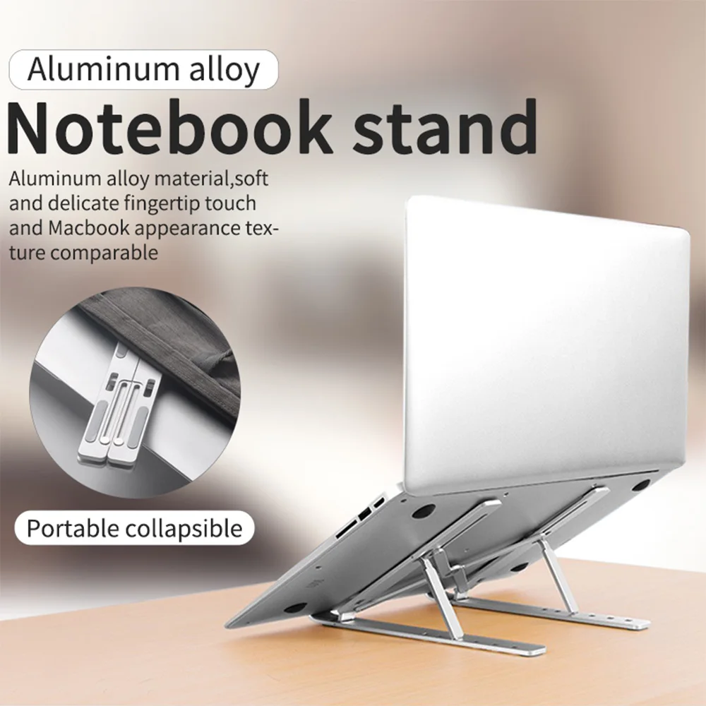 

Willkey Laptop Holder X Style Adjustable Foldable Aluminum Alloy Laptop Bracket Laptop Stand for MacBook Air Pro PC Notebook