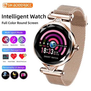 

Activity Tracker Smart Band Blood Pressure Monitor Watch Diamond Bracelet Fitness Sport Female Color Screen Heart Rate Women