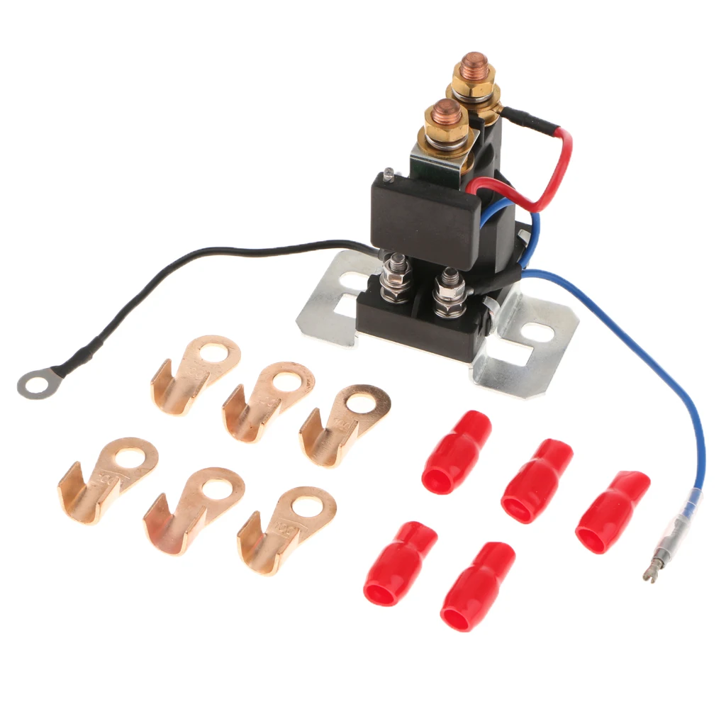 4 Pin 500A DC 12V Dual Battery Isolator Relay On/Off Car Auto Power Switch