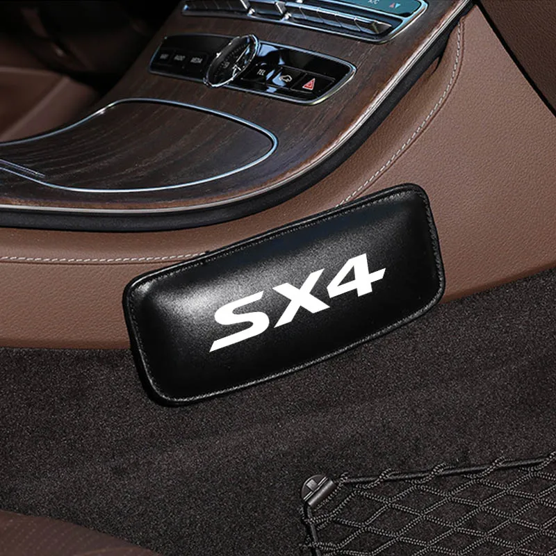 Подушка для поддержки бедра, наколенник для Suzuki SX4, аксессуары для интерьера, мягкая кожаная подушка для сиденья автомобиля