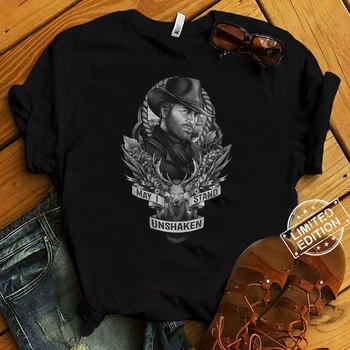 

Arthur Morgan May I Stand Unshaken T-Shirt 2019 Summer Men's Short Sleeve T-Shirt