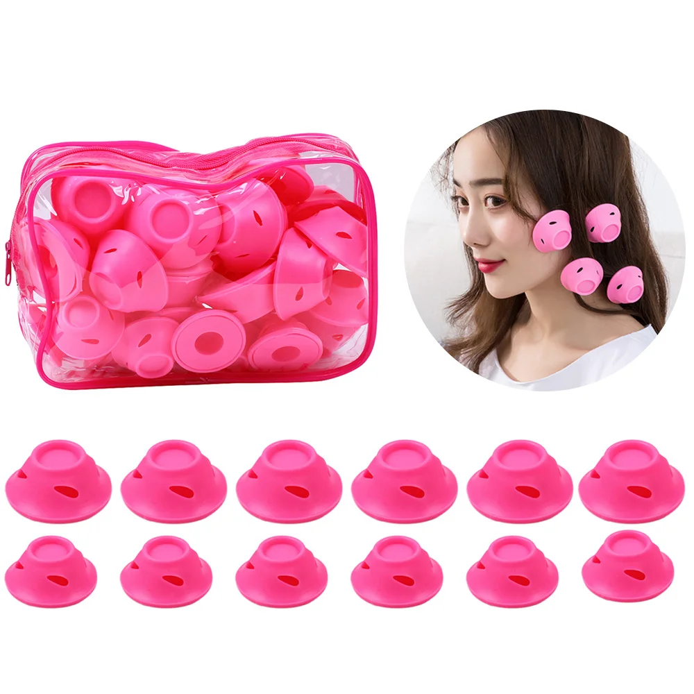10pcs Magic Hair Care Rollers For Curler Sleeping No Heat Soft Rubber