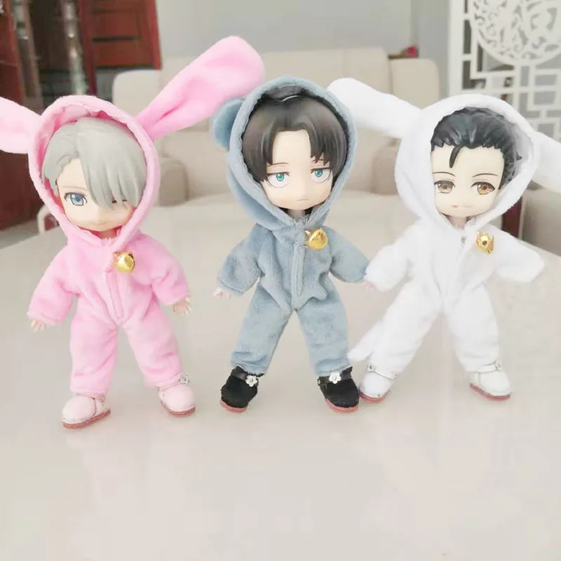 OB11 Одежда для кукол костюмы с рисунками животных для OB11 GSC глины Meijie pig 1/12 BJD куклы аксессуары 4 цвета Медведь Форма Кукла Одежда