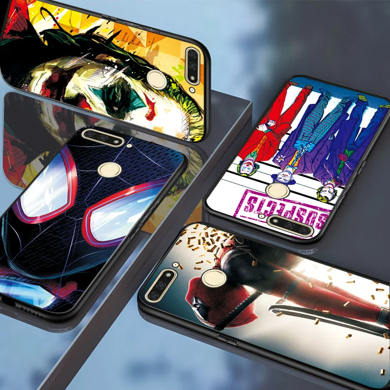 Черный ТПУ чехол для телефона Venom Joker, чехол для huawei P Smart iron Man, Бампер для huawei P Smart, чехол PSmart P Smart Z