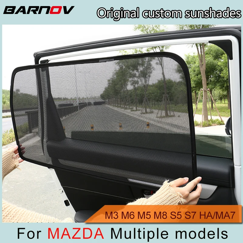 

Car Special Magnetic Curtain Window SunShades Mesh Shade Blind Original Custom For Mazda M3 M5 M6 M8 S5 S7 HA/MA7