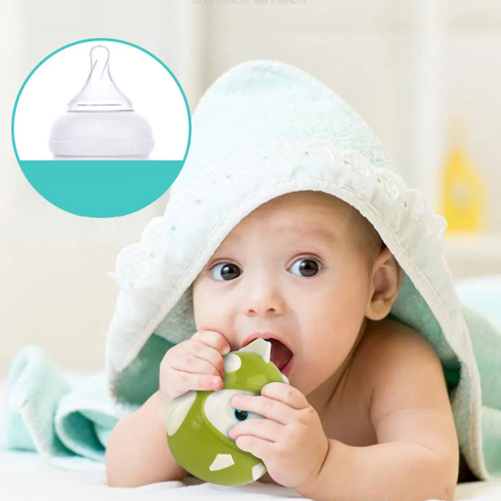 Baby Newborn Rattle Toys Nodding Tumbler Toys Kid Ring Bell Cute Roly-poly Educational Eco-friendly Baby Development Toys Gifts