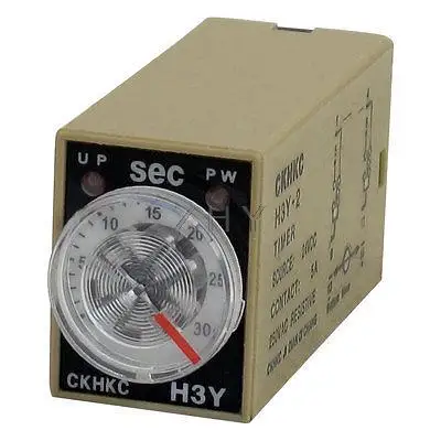 

H3Y-2 DC 24V DPDT 0-30 Seconds 30S 8 Pins Power on Time Delay Relay