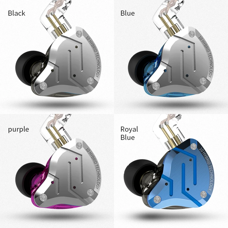 KZ ZS10 PRO 1DD+ 4BA HIFI металлическая гарнитура, гибридные наушники в ухо, Спортивная гарнитура с шумоподавлением AS10 ZST ZSN PRO ES4 ZSX C12 V90 P1