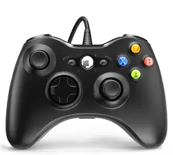 Wired Controller for Xbox 360, YAEYE Game Controller for Xbox 360 with Dual-Vibration Turbo for Microsoft Xbox 360/360 Slim and Wired Controller for Xbox 360, YAEYE Game Controller for Xbox 360 with Dual-Vibration Turbo for Microsoft Xbox 360/360 Slim and